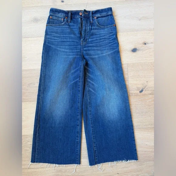 Madewell Wide-Leg Crop Jeans – Medium Wash | Size 27 - Picture 5 of 7